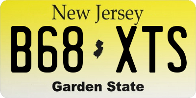 NJ license plate B68XTS