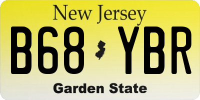 NJ license plate B68YBR