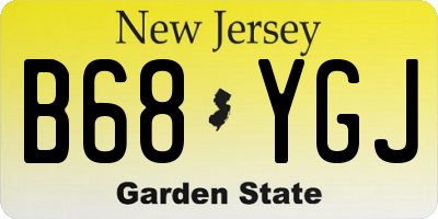 NJ license plate B68YGJ