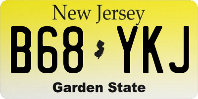 NJ license plate B68YKJ