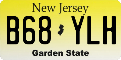 NJ license plate B68YLH