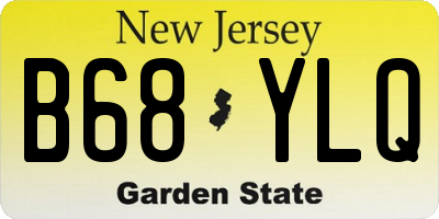 NJ license plate B68YLQ
