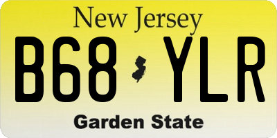 NJ license plate B68YLR