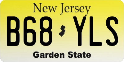 NJ license plate B68YLS