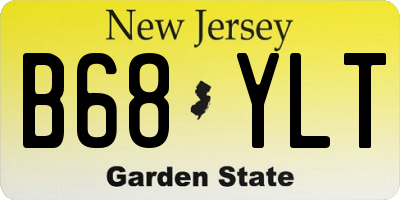 NJ license plate B68YLT