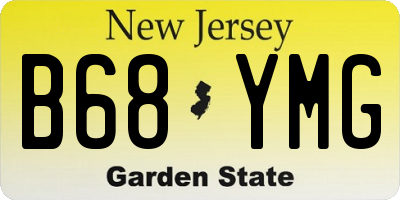 NJ license plate B68YMG