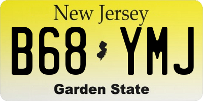 NJ license plate B68YMJ