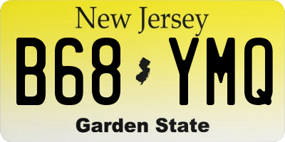 NJ license plate B68YMQ