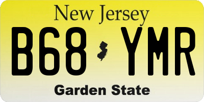 NJ license plate B68YMR