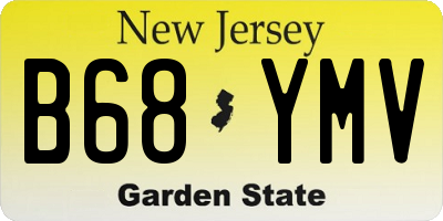 NJ license plate B68YMV
