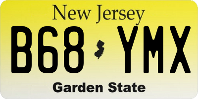 NJ license plate B68YMX