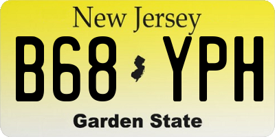 NJ license plate B68YPH
