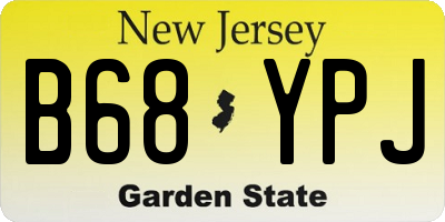 NJ license plate B68YPJ