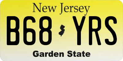 NJ license plate B68YRS