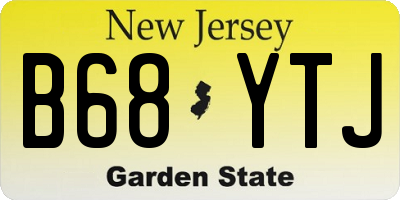 NJ license plate B68YTJ