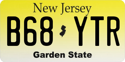 NJ license plate B68YTR