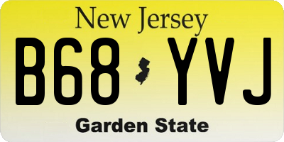 NJ license plate B68YVJ