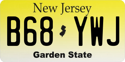 NJ license plate B68YWJ