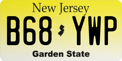 NJ license plate B68YWP