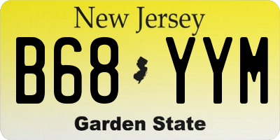 NJ license plate B68YYM