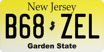 NJ license plate B68ZEL