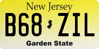 NJ license plate B68ZIL