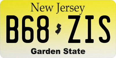 NJ license plate B68ZIS