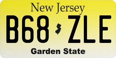 NJ license plate B68ZLE