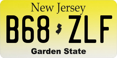 NJ license plate B68ZLF