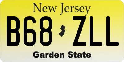 NJ license plate B68ZLL