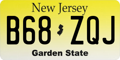 NJ license plate B68ZQJ