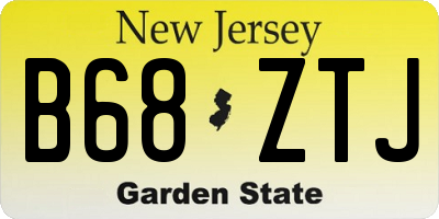 NJ license plate B68ZTJ