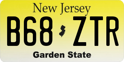 NJ license plate B68ZTR