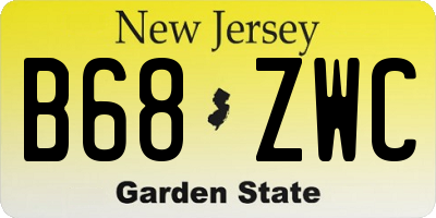NJ license plate B68ZWC