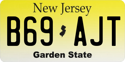 NJ license plate B69AJT