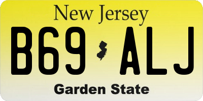 NJ license plate B69ALJ