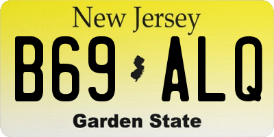 NJ license plate B69ALQ