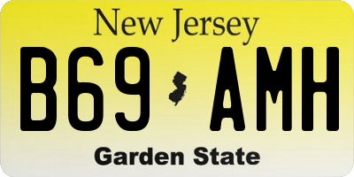NJ license plate B69AMH