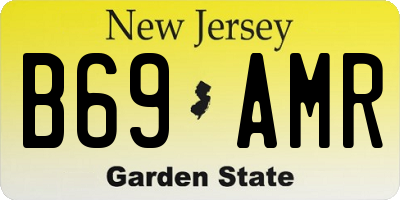 NJ license plate B69AMR