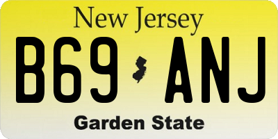 NJ license plate B69ANJ