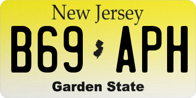 NJ license plate B69APH
