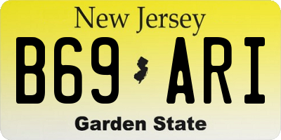 NJ license plate B69ARI