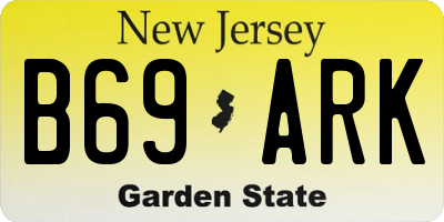 NJ license plate B69ARK
