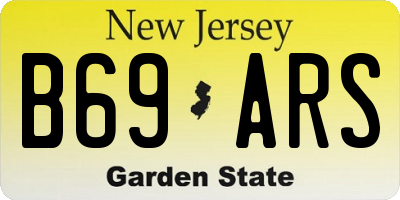 NJ license plate B69ARS