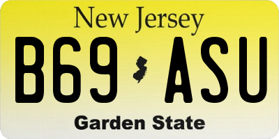 NJ license plate B69ASU