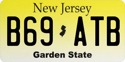 NJ license plate B69ATB