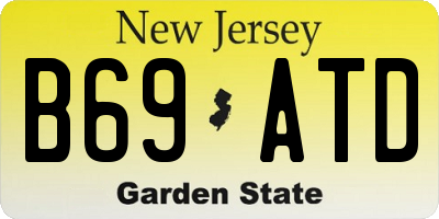 NJ license plate B69ATD