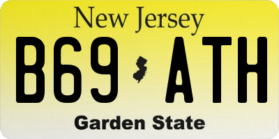 NJ license plate B69ATH