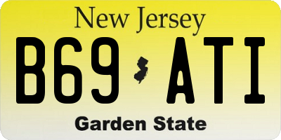 NJ license plate B69ATI