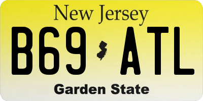 NJ license plate B69ATL